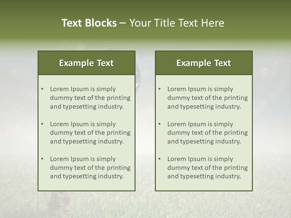 Meadow Sun Keep PowerPoint Template
