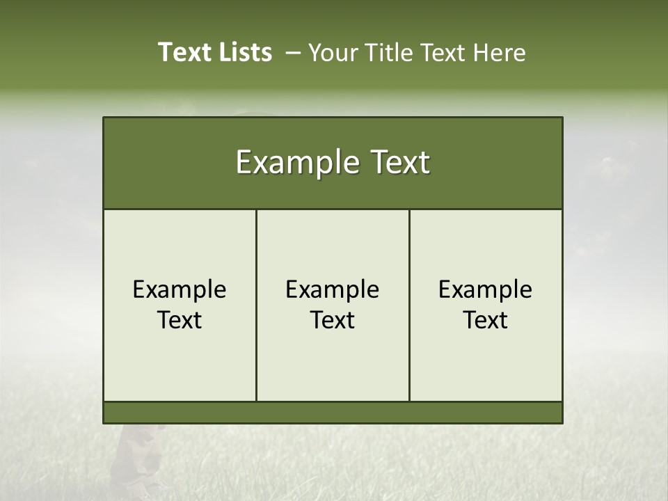 Meadow Sun Keep PowerPoint Template