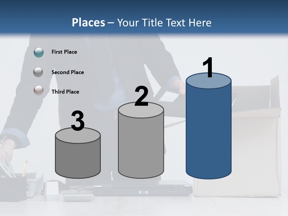 Man Cardboard Clothing PowerPoint Template