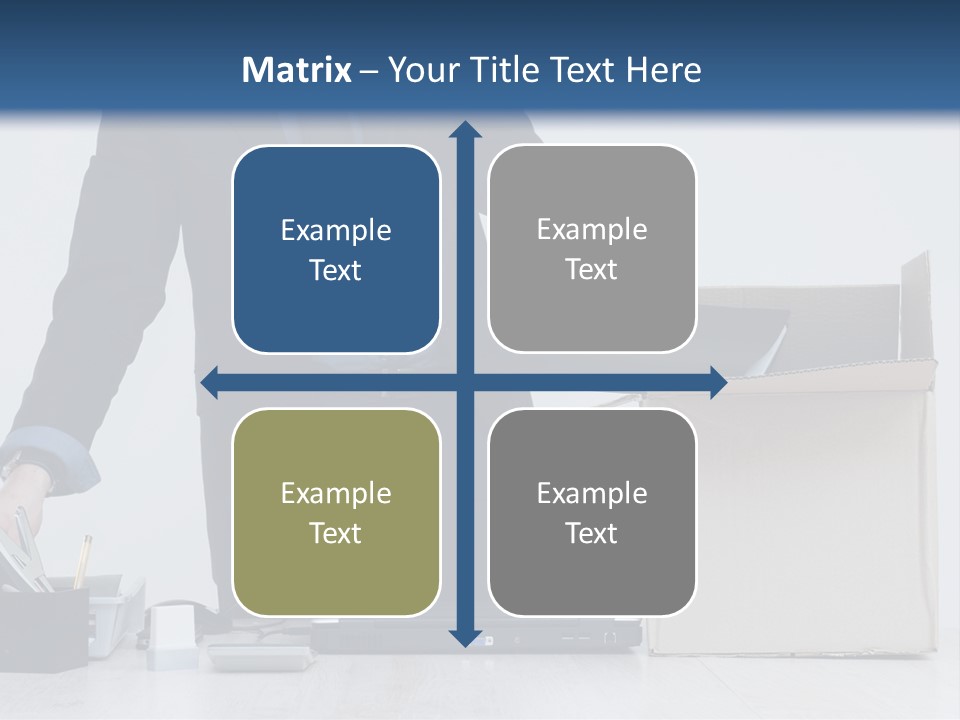 Man Cardboard Clothing PowerPoint Template