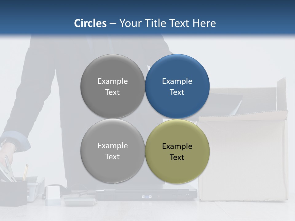 Man Cardboard Clothing PowerPoint Template