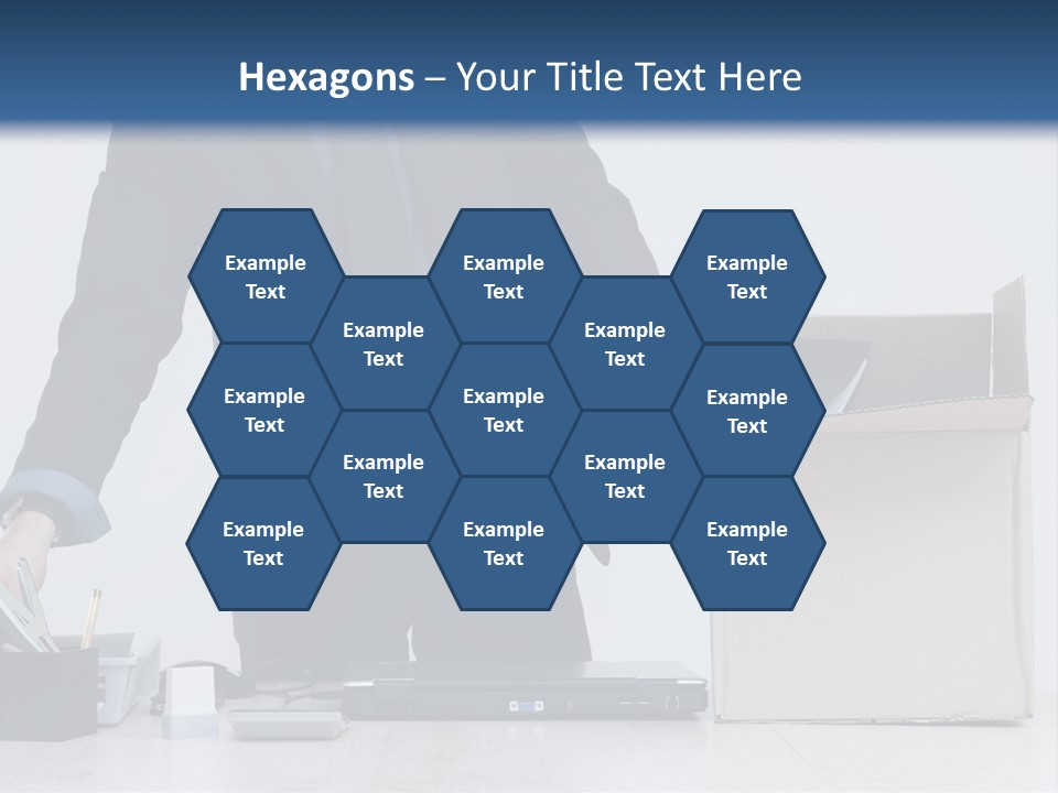 Man Cardboard Clothing PowerPoint Template