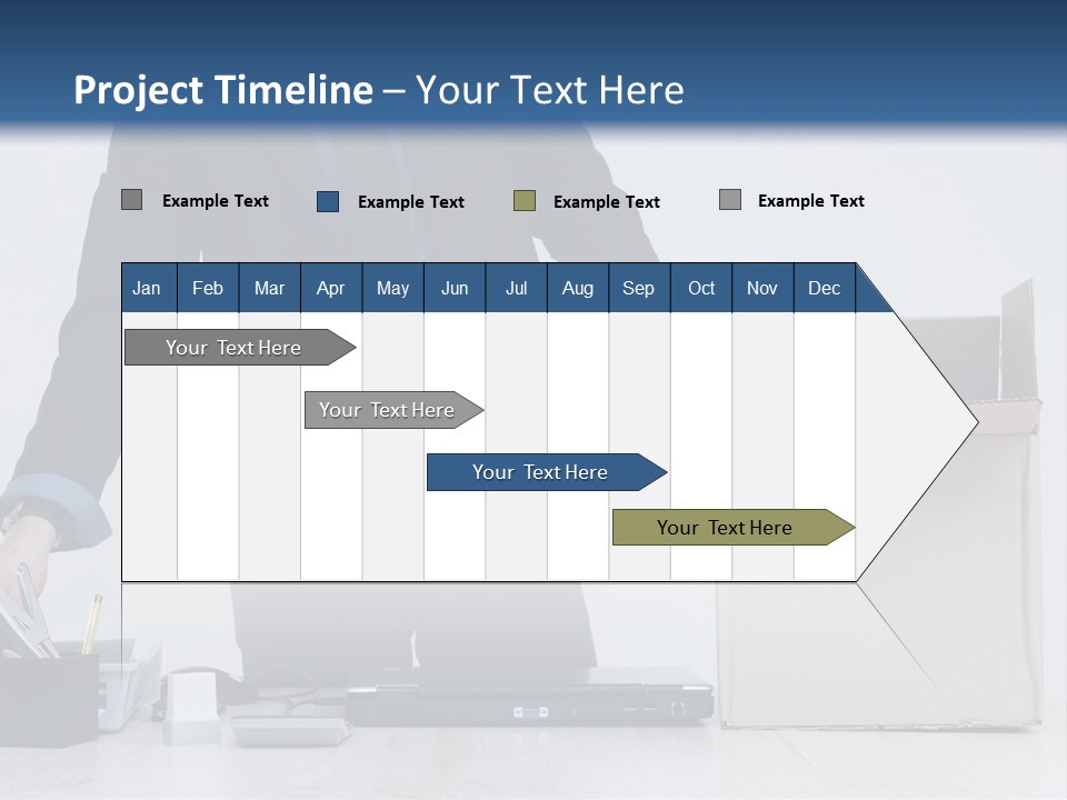 Man Cardboard Clothing PowerPoint Template