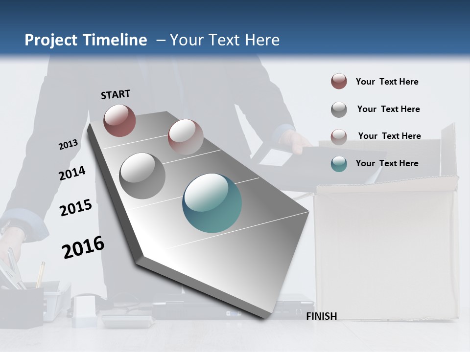 Man Cardboard Clothing PowerPoint Template