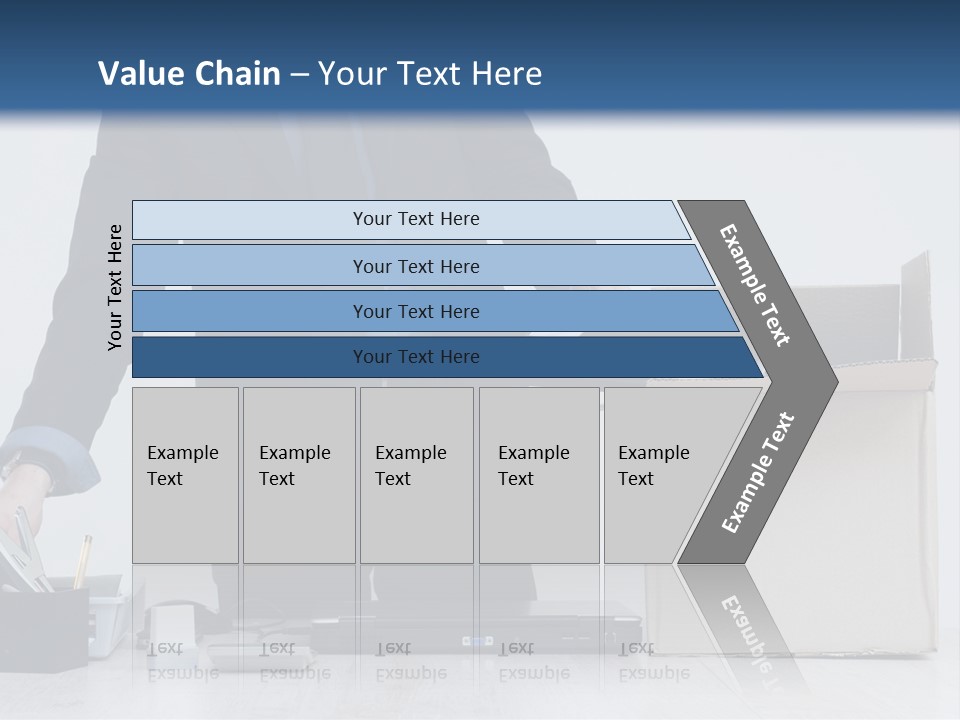 Man Cardboard Clothing PowerPoint Template