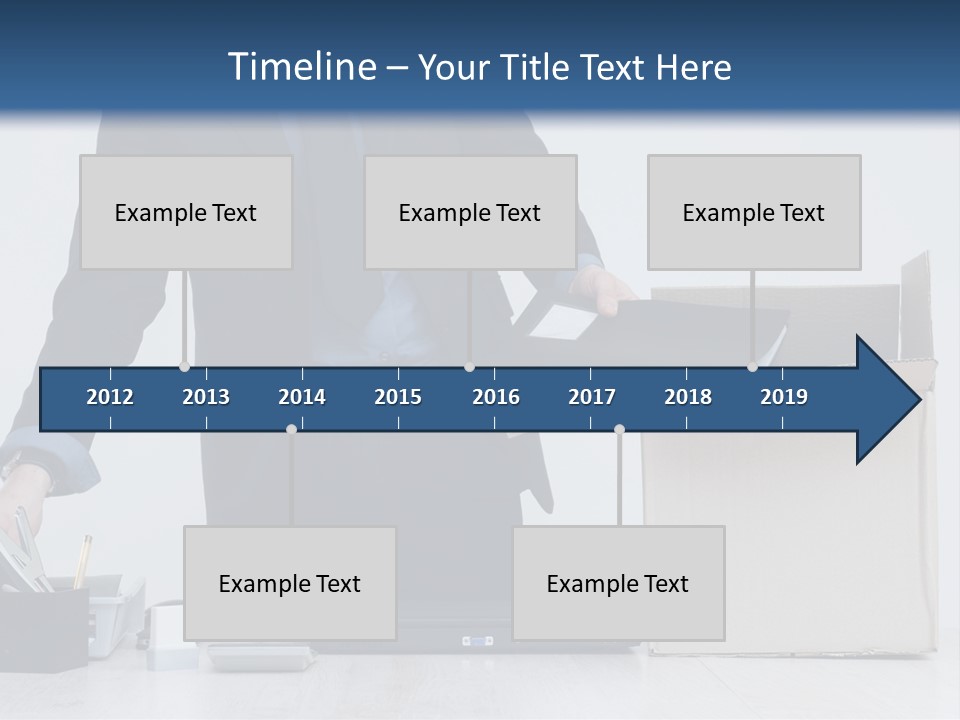 Man Cardboard Clothing PowerPoint Template