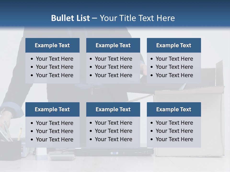 Man Cardboard Clothing PowerPoint Template