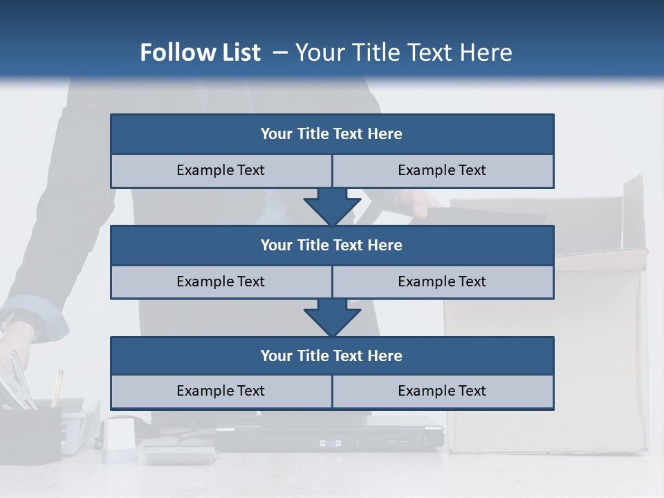 Man Cardboard Clothing PowerPoint Template
