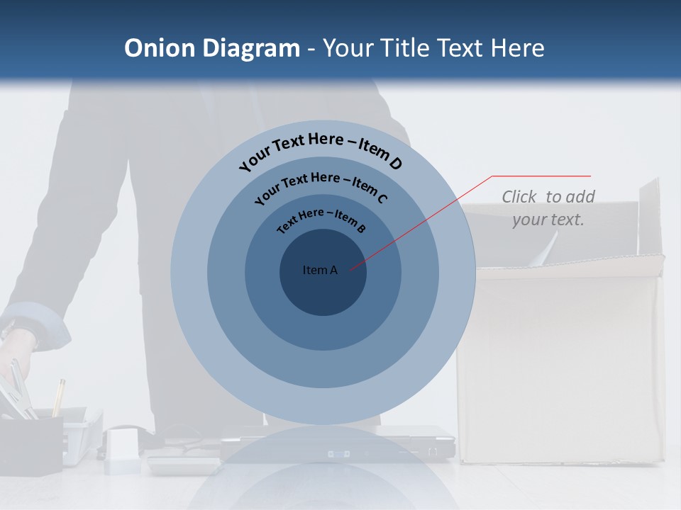 Man Cardboard Clothing PowerPoint Template