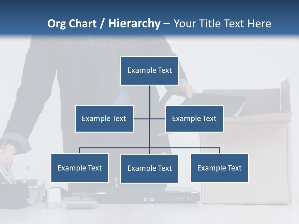 Man Cardboard Clothing PowerPoint Template