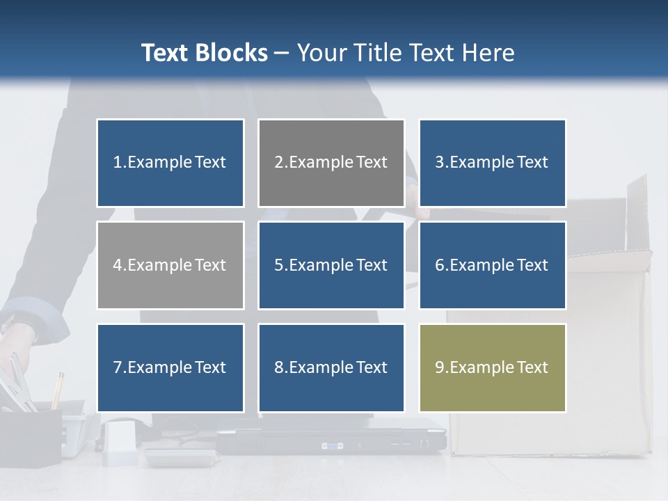 Man Cardboard Clothing PowerPoint Template