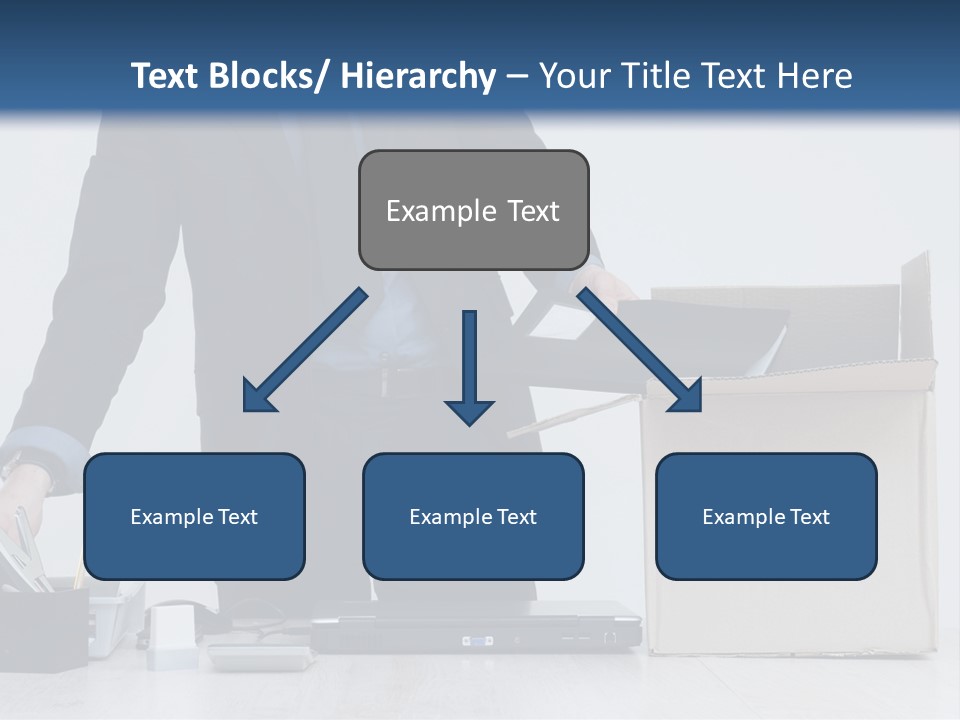 Man Cardboard Clothing PowerPoint Template