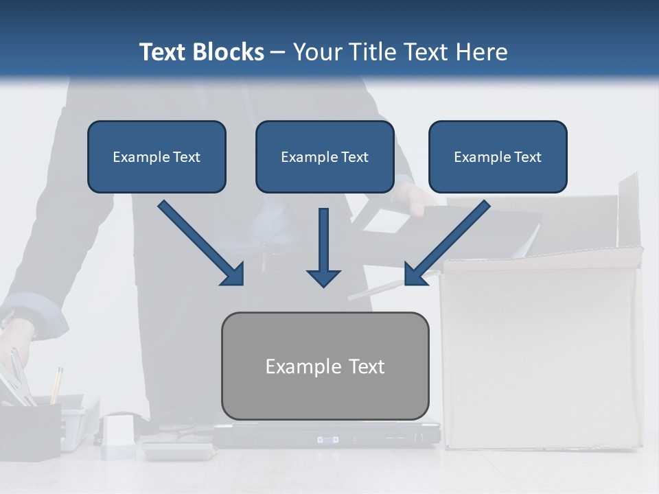 Man Cardboard Clothing PowerPoint Template