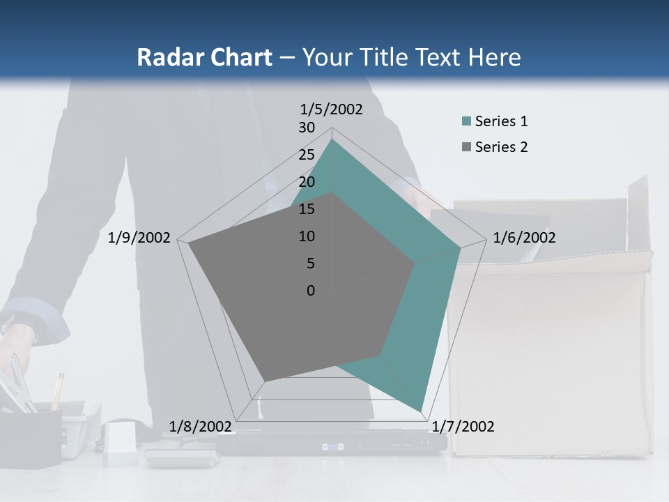 Man Cardboard Clothing PowerPoint Template