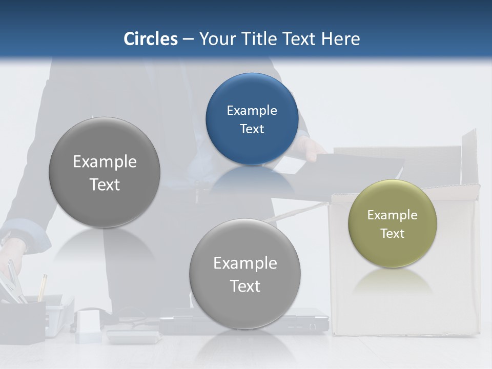 Man Cardboard Clothing PowerPoint Template