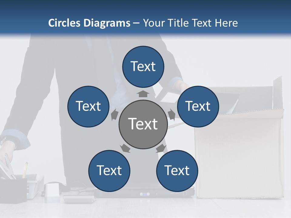 Man Cardboard Clothing PowerPoint Template