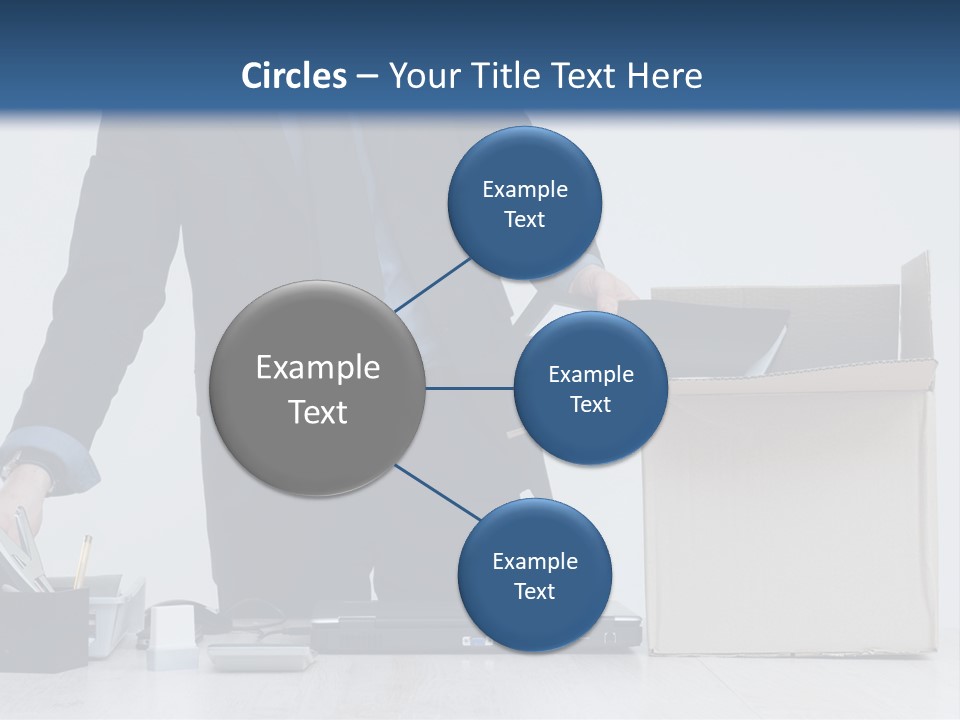 Man Cardboard Clothing PowerPoint Template