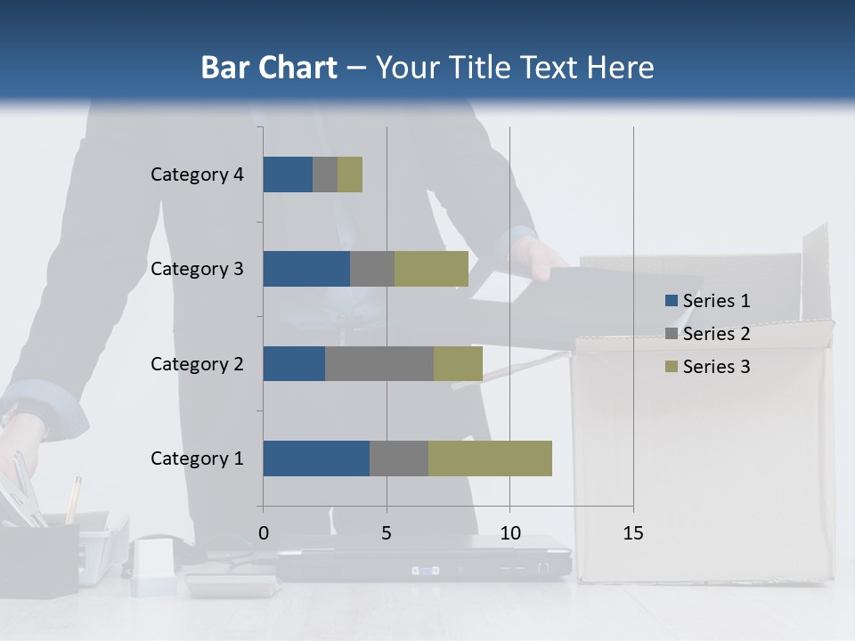 Man Cardboard Clothing PowerPoint Template