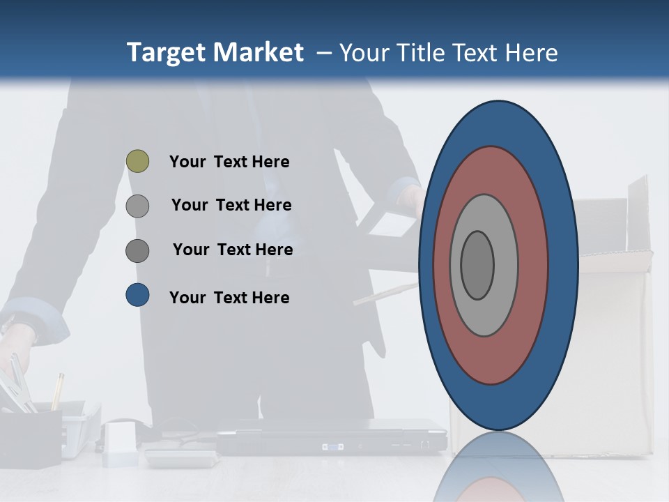 Man Cardboard Clothing PowerPoint Template