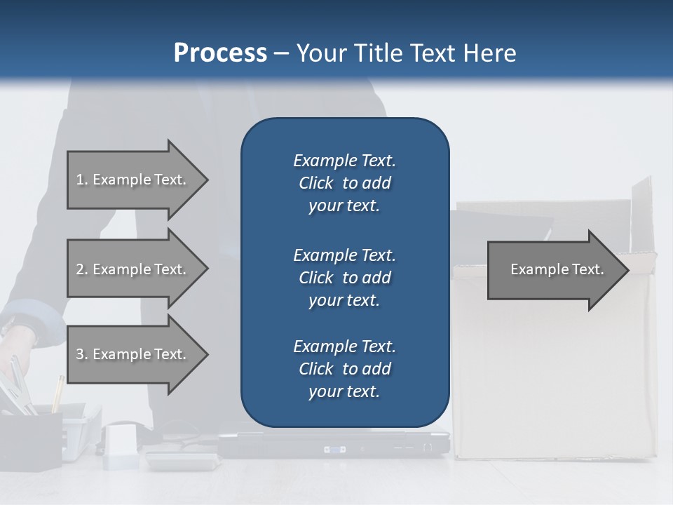 Man Cardboard Clothing PowerPoint Template