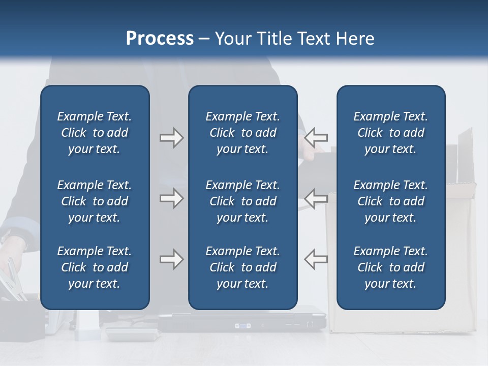 Man Cardboard Clothing PowerPoint Template