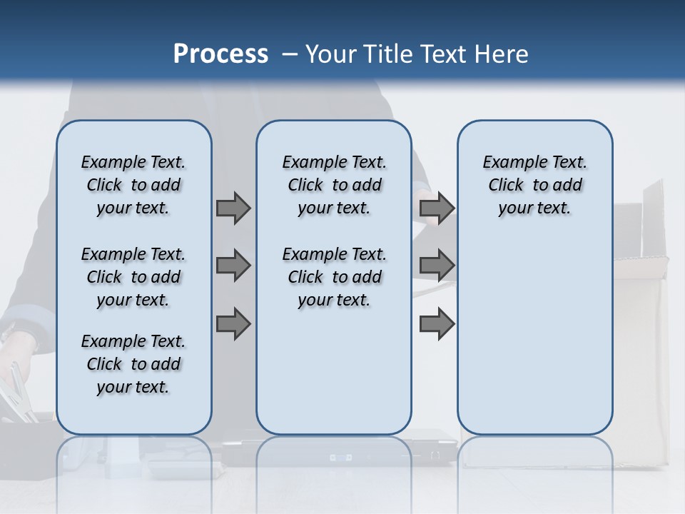 Man Cardboard Clothing PowerPoint Template