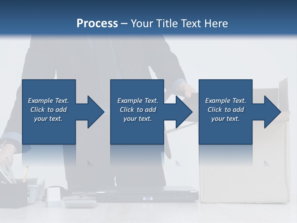 Man Cardboard Clothing PowerPoint Template