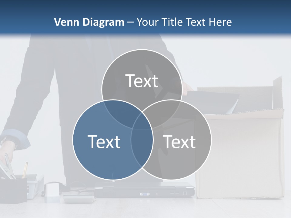 Man Cardboard Clothing PowerPoint Template