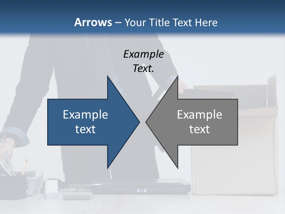 Man Cardboard Clothing PowerPoint Template