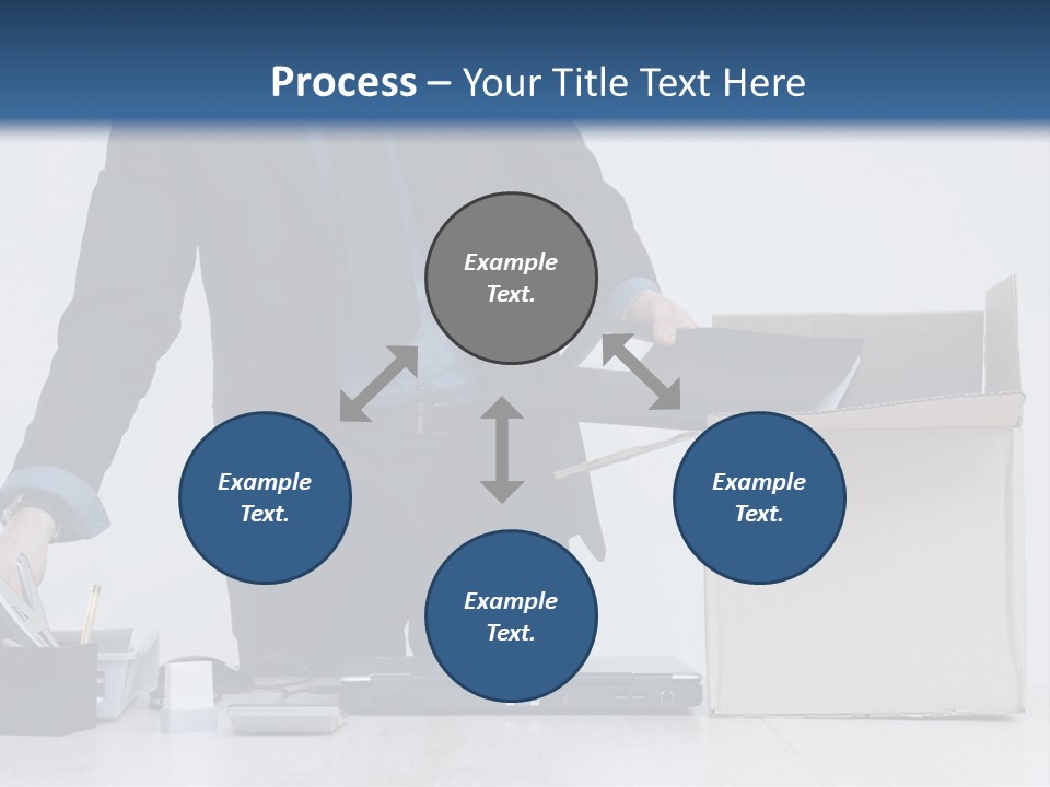 Man Cardboard Clothing PowerPoint Template