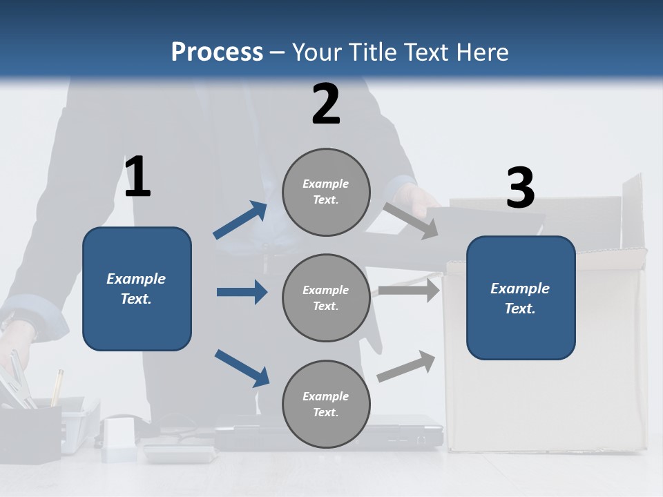 Man Cardboard Clothing PowerPoint Template