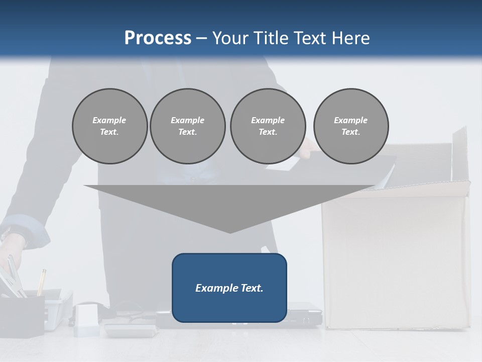 Man Cardboard Clothing PowerPoint Template