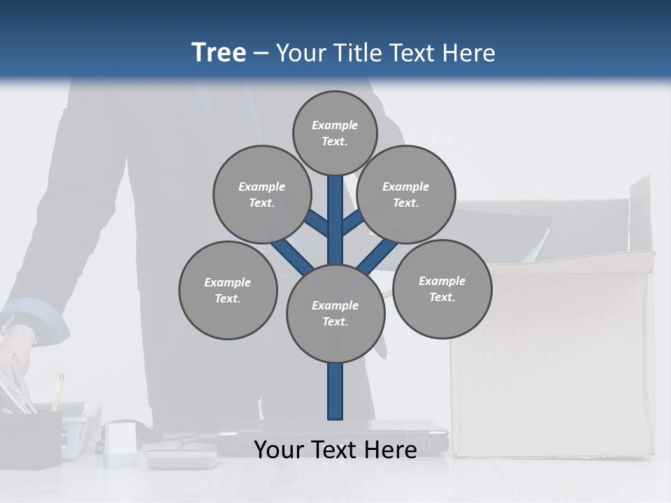 Man Cardboard Clothing PowerPoint Template