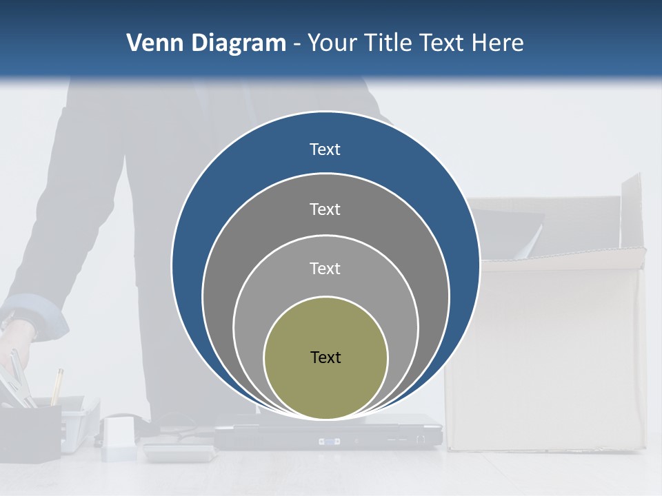 Man Cardboard Clothing PowerPoint Template
