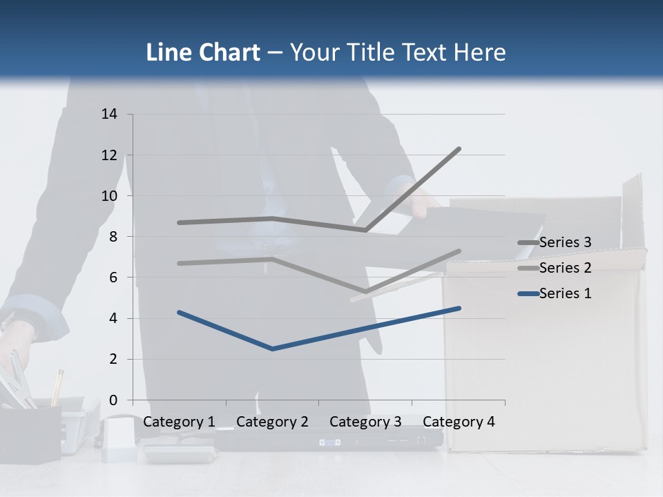 Man Cardboard Clothing PowerPoint Template
