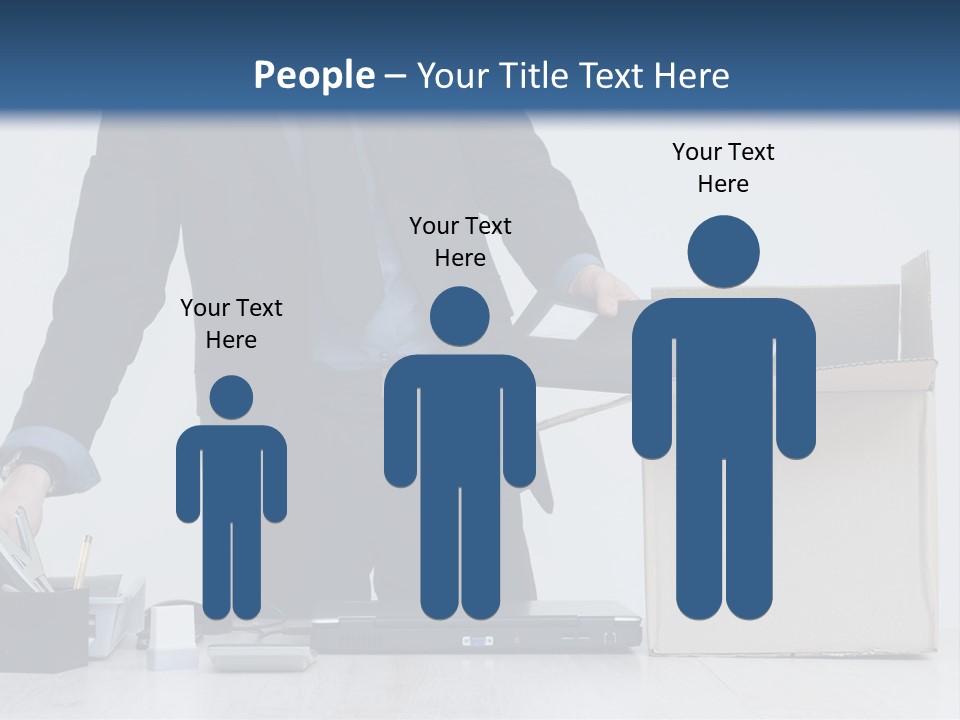 Man Cardboard Clothing PowerPoint Template