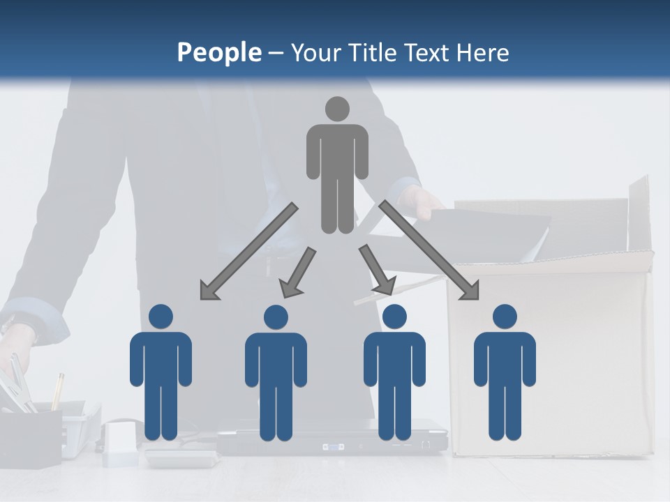 Man Cardboard Clothing PowerPoint Template