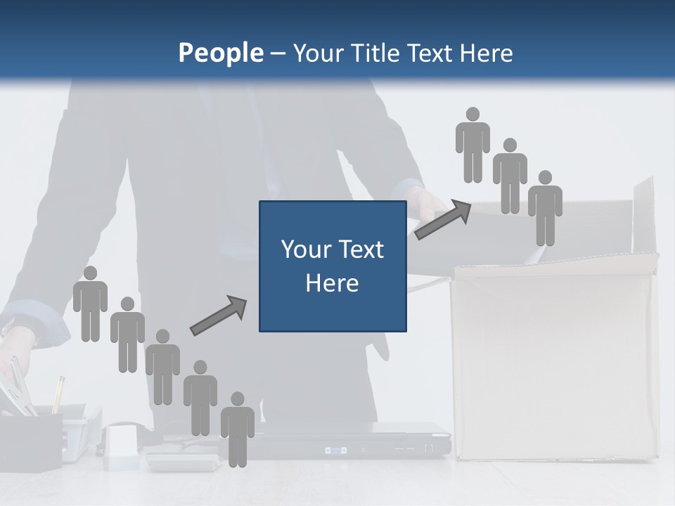 Man Cardboard Clothing PowerPoint Template