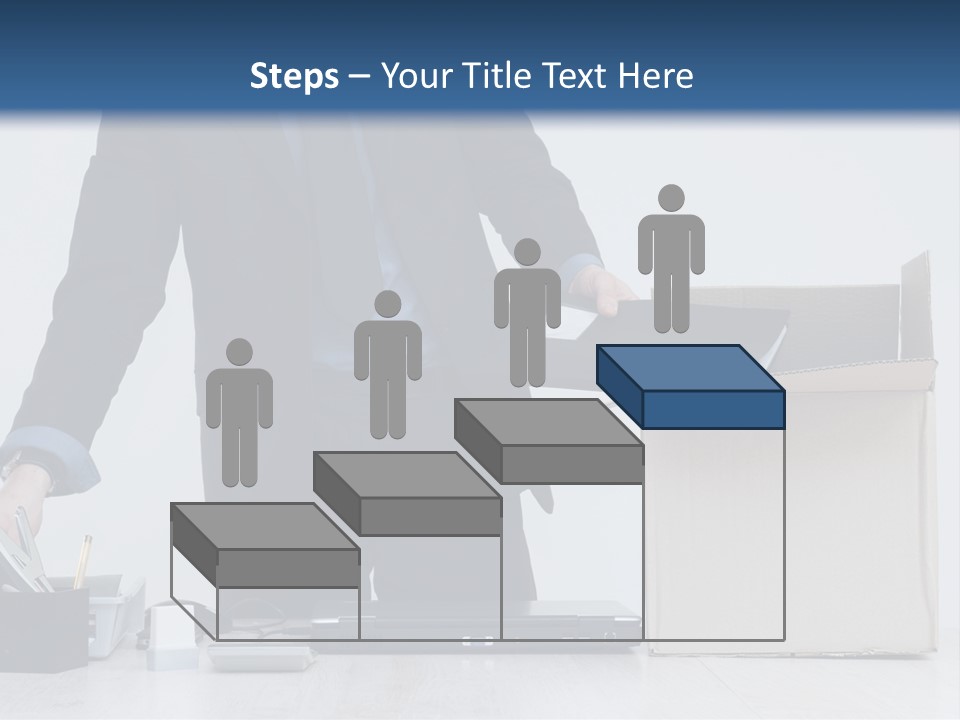 Man Cardboard Clothing PowerPoint Template