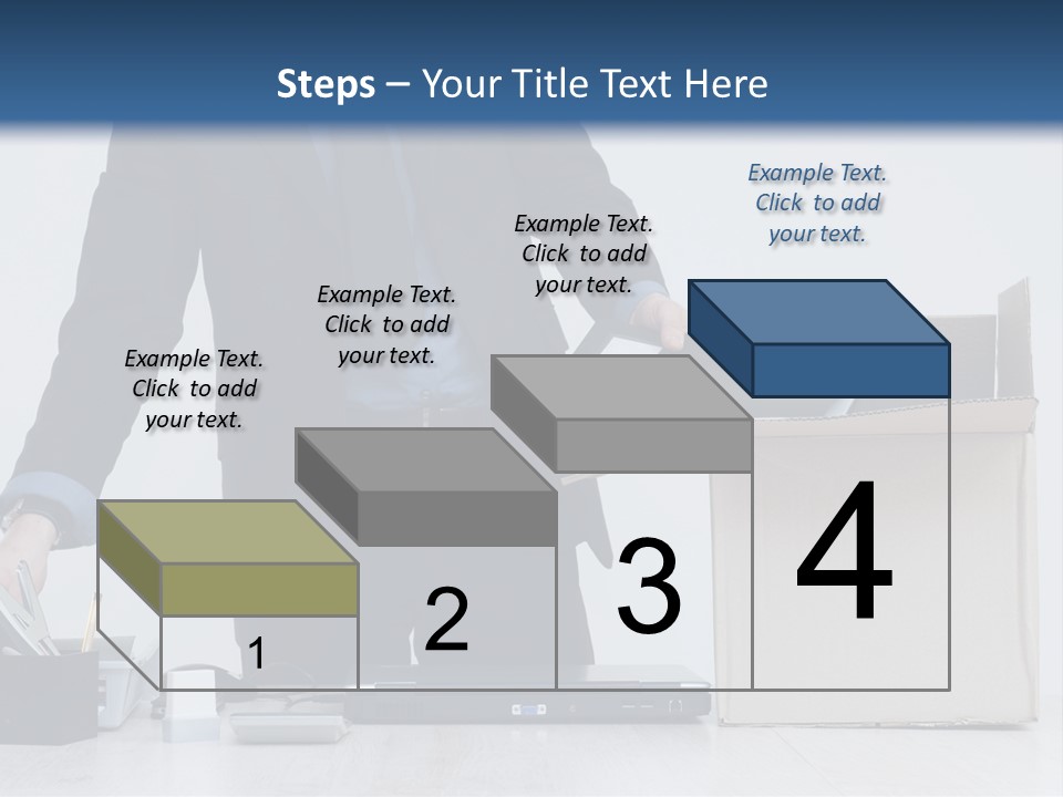 Man Cardboard Clothing PowerPoint Template