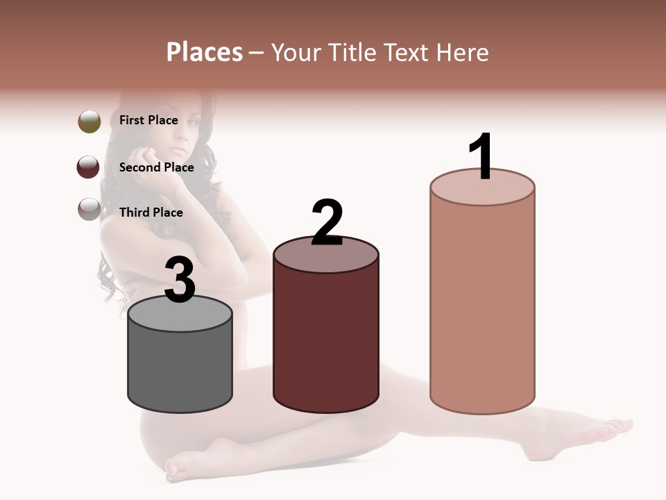 Model Sensuality Healthy PowerPoint Template