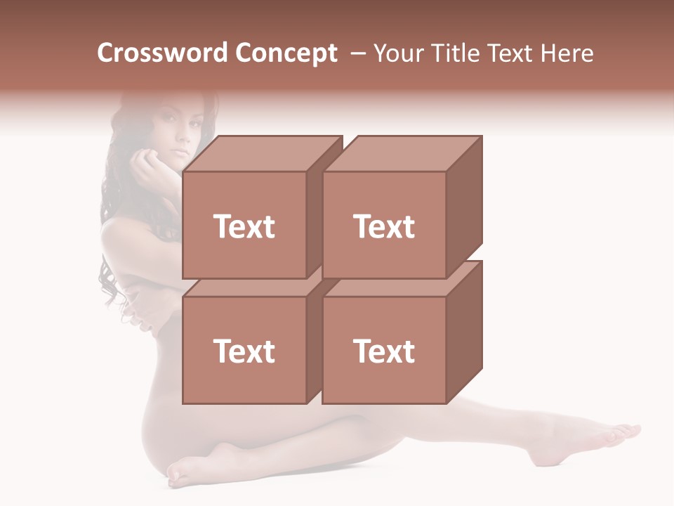 Model Sensuality Healthy PowerPoint Template