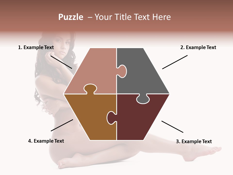 Model Sensuality Healthy PowerPoint Template