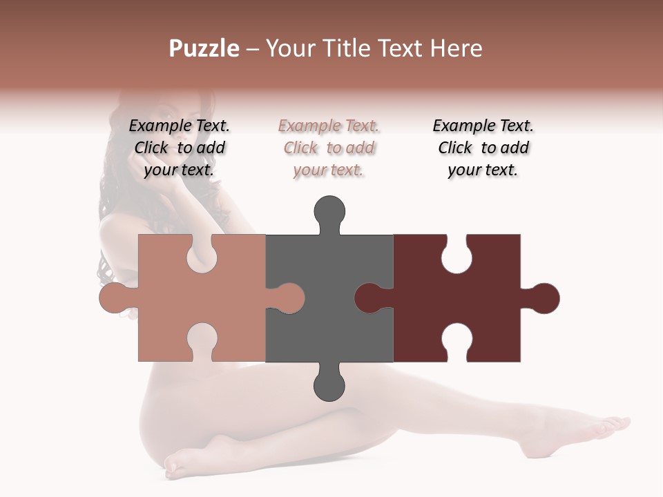 Model Sensuality Healthy PowerPoint Template