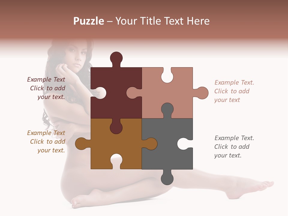 Model Sensuality Healthy PowerPoint Template