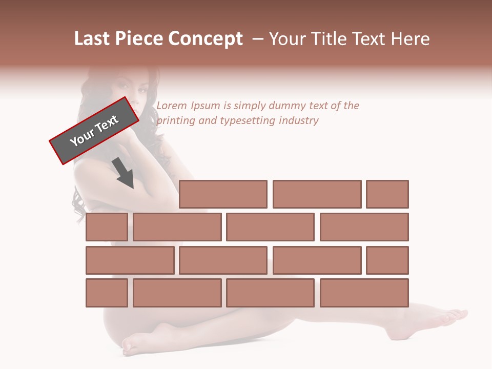 Model Sensuality Healthy PowerPoint Template