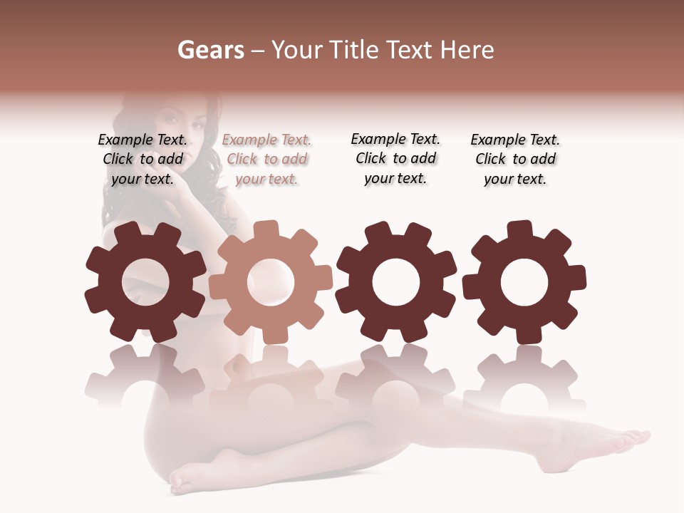 Model Sensuality Healthy PowerPoint Template