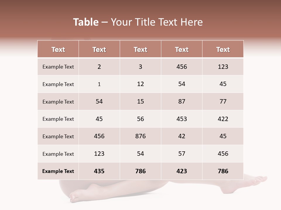 Model Sensuality Healthy PowerPoint Template