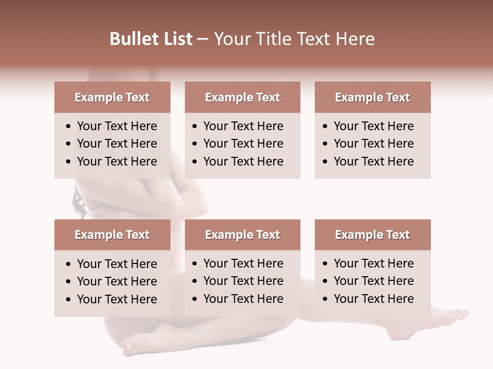 Model Sensuality Healthy PowerPoint Template