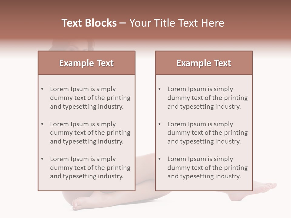 Model Sensuality Healthy PowerPoint Template